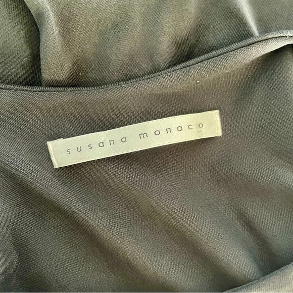 Susana Monaco Gray Layered Tiered Dress size medium - Picture 7 of 9